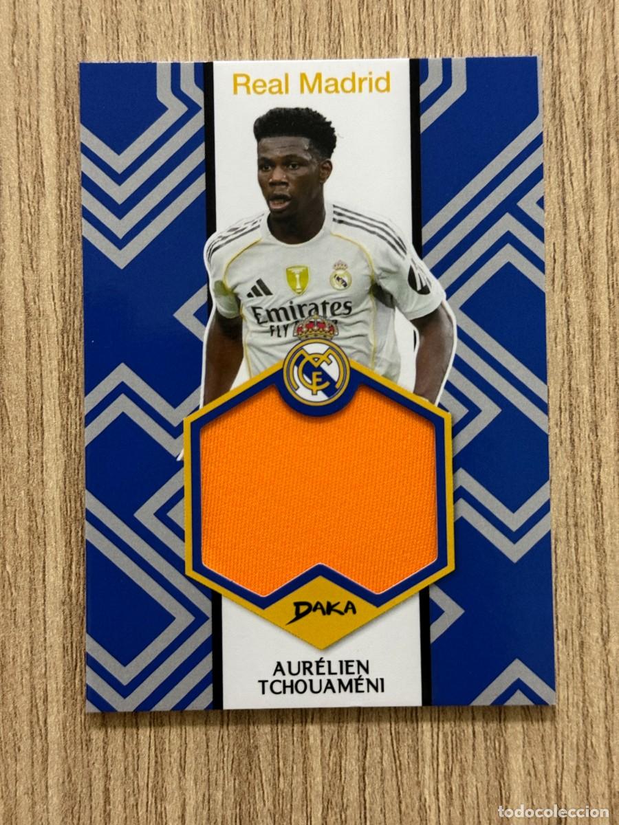 Fu&szlig;ball-Sticker: PARCHE TCHOUAMENI (REAL MADRID) NUEVO DE SOBRE LA LIGA TEMPORADA 2025 2026 25 26 DAKA
