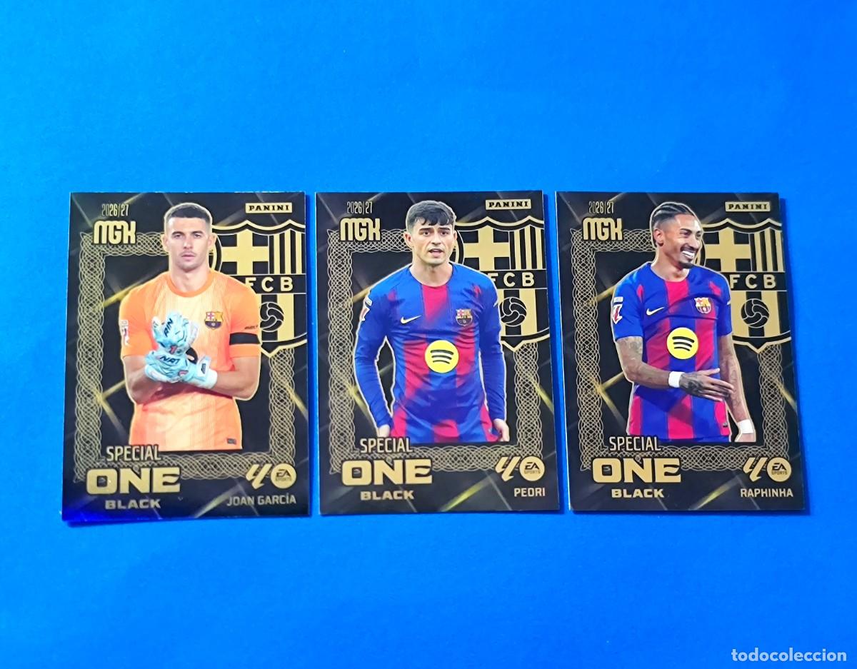 Fu&szlig;ball-Sticker: Megacracks 2026 2027 / 26 27 Special One Black Raphinha Pedri Joan Garc&iacute;a Barcelona