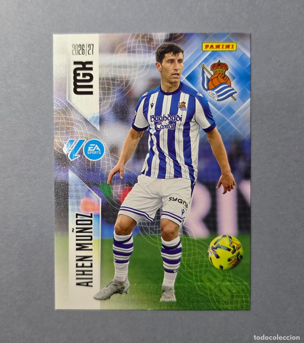 Football Stickers: 314 AIHEN MU&Ntilde;OZ - REAL SOCIEDAD - MEGACRACKS 2026-27 - MGK 26/27 (NUEVO)