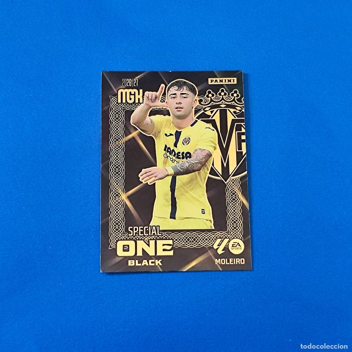 Cromos de f&uacute;tbol: Megacracks 2026 2027 / 26 27 Special One Black Moleiro Villarreal