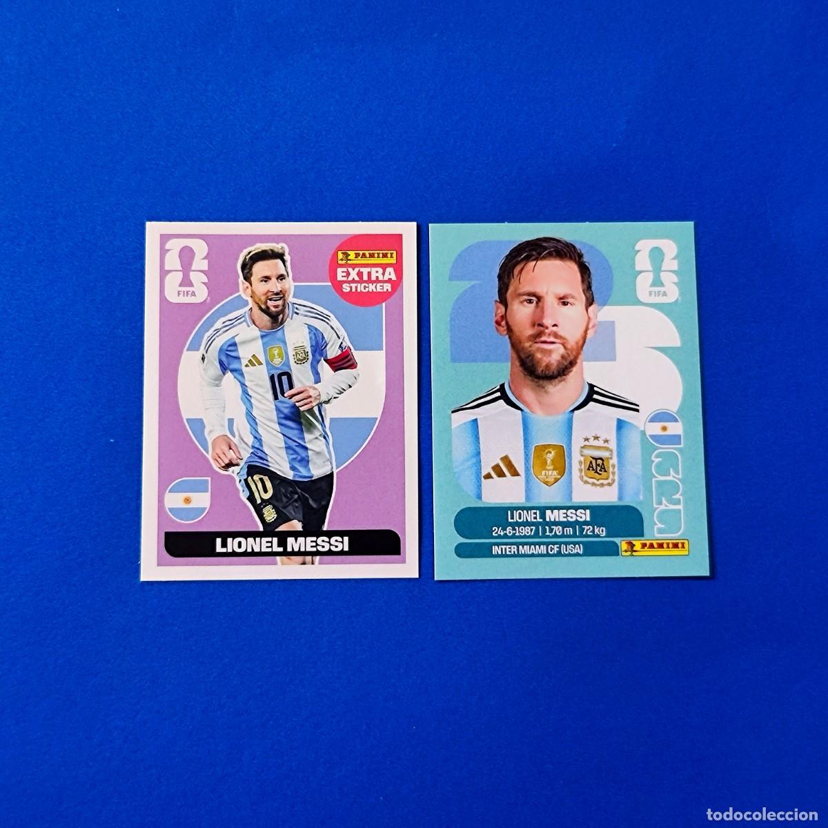 Cromos de f&uacute;tbol: Panini FIFA World Cup Mundial 2026 Extra Sticker Base Messi - ARG 17
