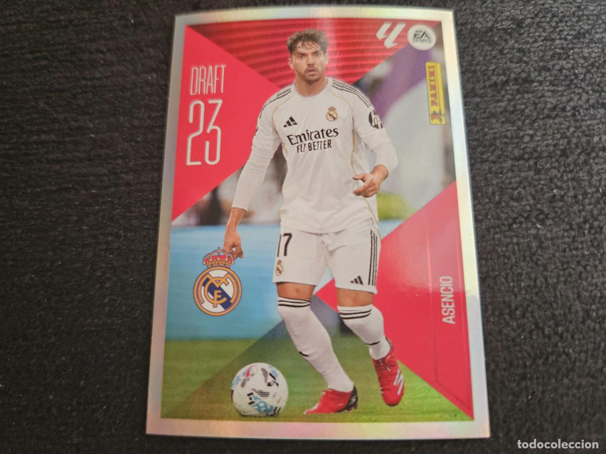 Cromos de f&uacute;tbol: LIGA ESTE 2026 2027 26 27 ASENCIO REAL MADRID DRAFT 23 N&ordm; 1