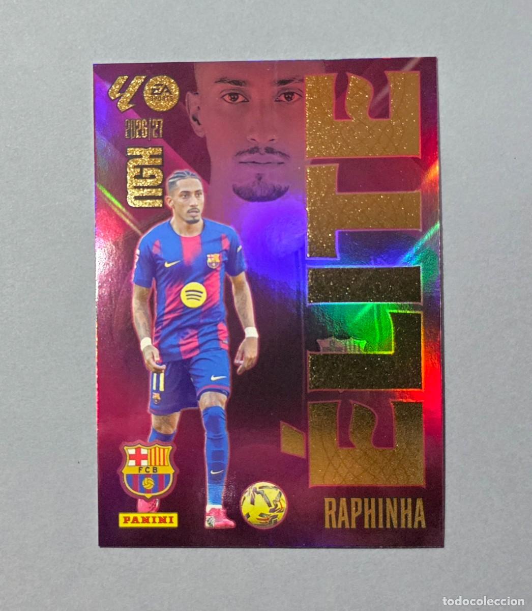 Cromos de f&uacute;tbol: 16 RAPHINHA (&Eacute;LITE) - BARCELONA - MEGACRACKS 2026-27 - MGK 26/27 (NUEVO)