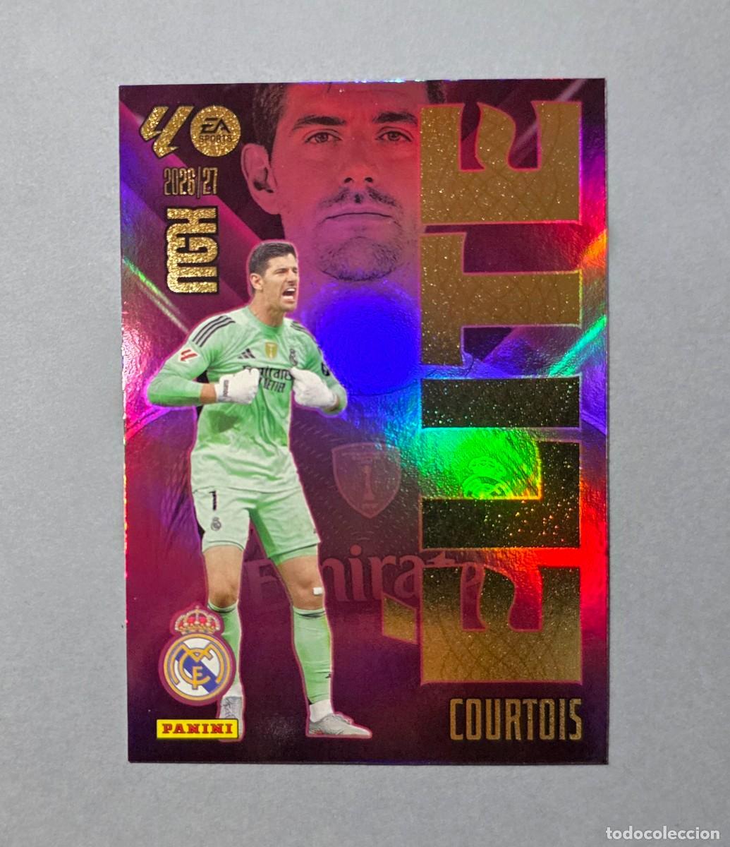 Cromos de f&uacute;tbol: 4 COURTOIS (&Eacute;LITE) - REAL MADRID - MEGACRACKS 2026-27 - MGK 26/27 (NUEVO)