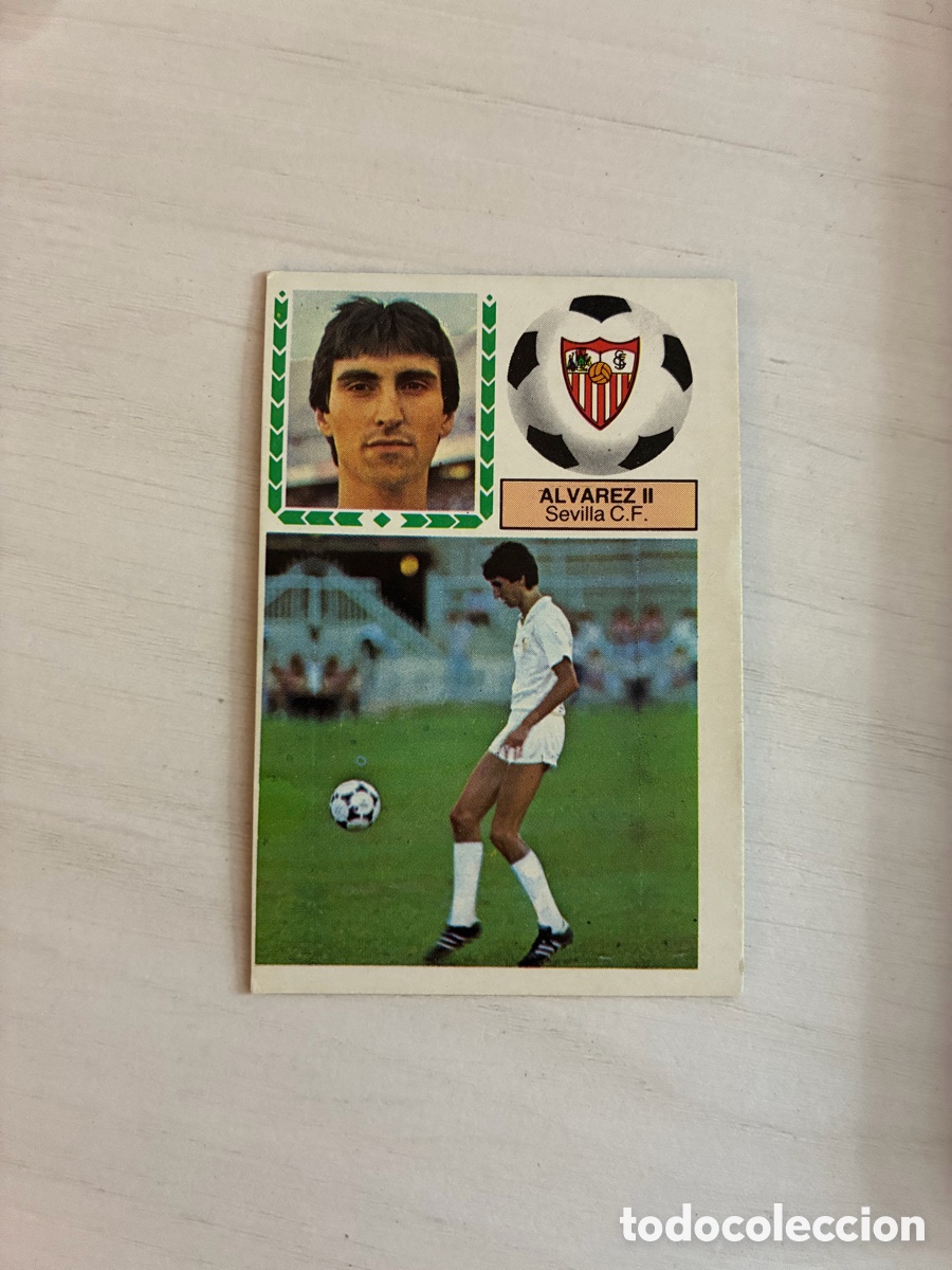 Cromos de f&uacute;tbol: &Aacute;lvarez II Sevilla &uacute;ltimos fichajes 34 liga este 83 84 1983 1984 nuevo sin pegar