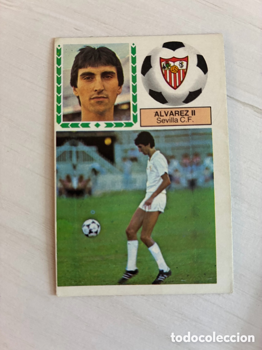 Cromos de f&uacute;tbol: &Aacute;lvarez II Sevilla &uacute;ltimos fichajes 34 liga este 83 84 1983 1984 nuevo sin pegar