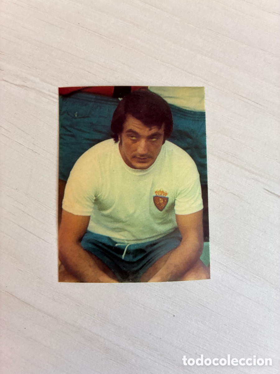 Cromos de f&uacute;tbol: 63 Rubial Real Zaragoza Escudos y Equipos Liga Este 76 77 1976 1977