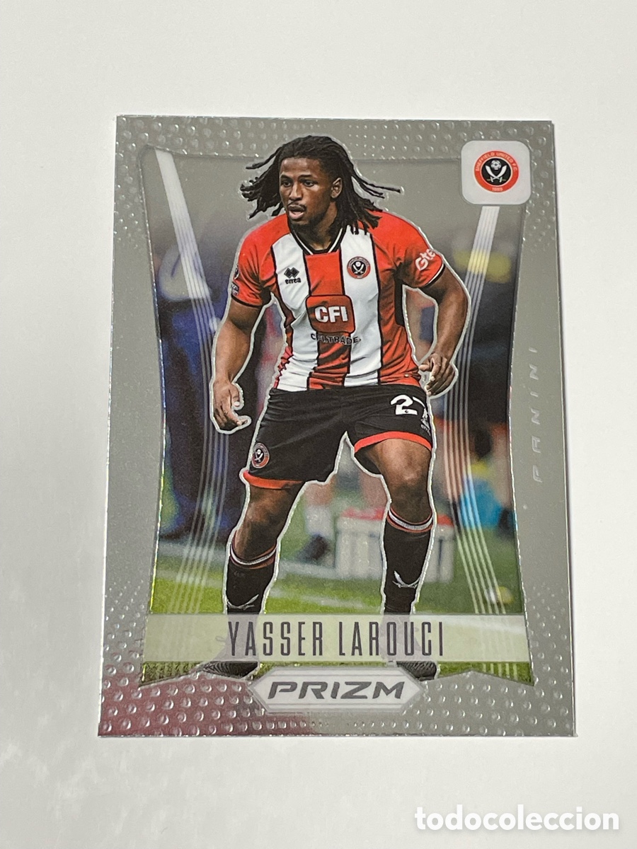 Cromos de f&uacute;tbol: Yasser Larouci Sheffield Utd. Panini Prizm Flashback 2012 #19