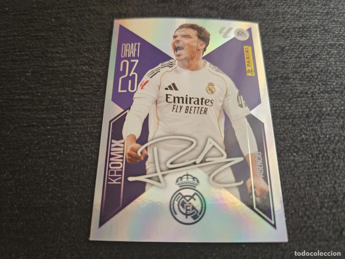 Cromos de f&uacute;tbol: LIGA ESTE 2026 2027 26 27 ASENCIO REAL MADRID DRAFT KROMIX 23 N&ordm; 1