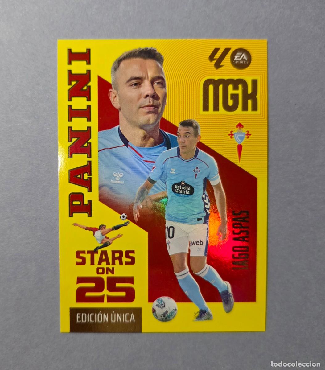 Cromos de f&uacute;tbol: 444 IAGO ASPAS (STARS ON 25) - CELTA - MEGACRACKS 2026-27 - MGK 26/27 (NUEVO)