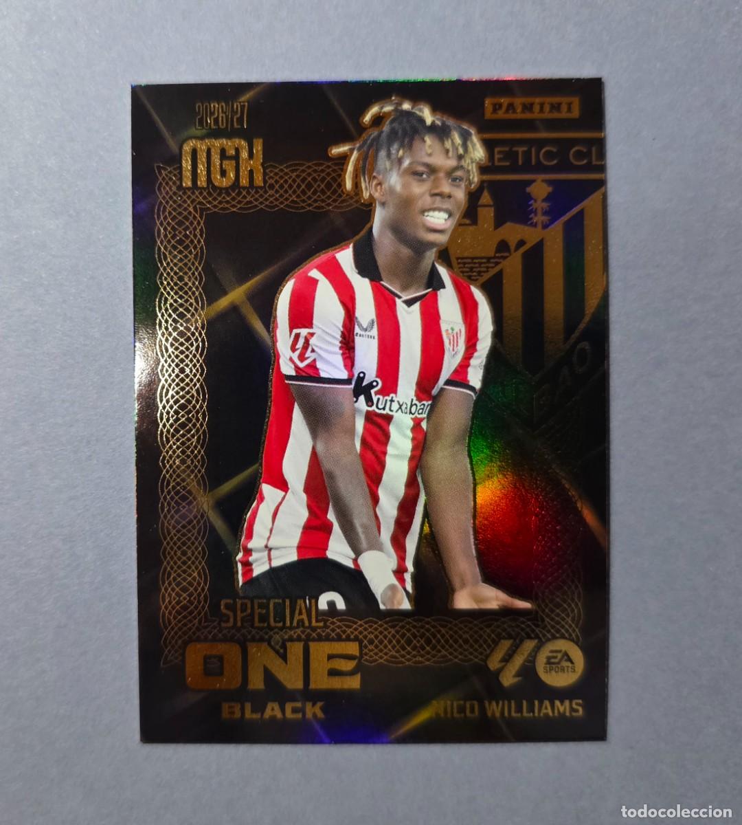 Cromos de f&uacute;tbol: NICO WILLIAMS (SPECIAL ONE BLACK) - ATHLETIC BILBAO - MEGACRACKS 2026-27 - MGK 26/27 (NUEVO)