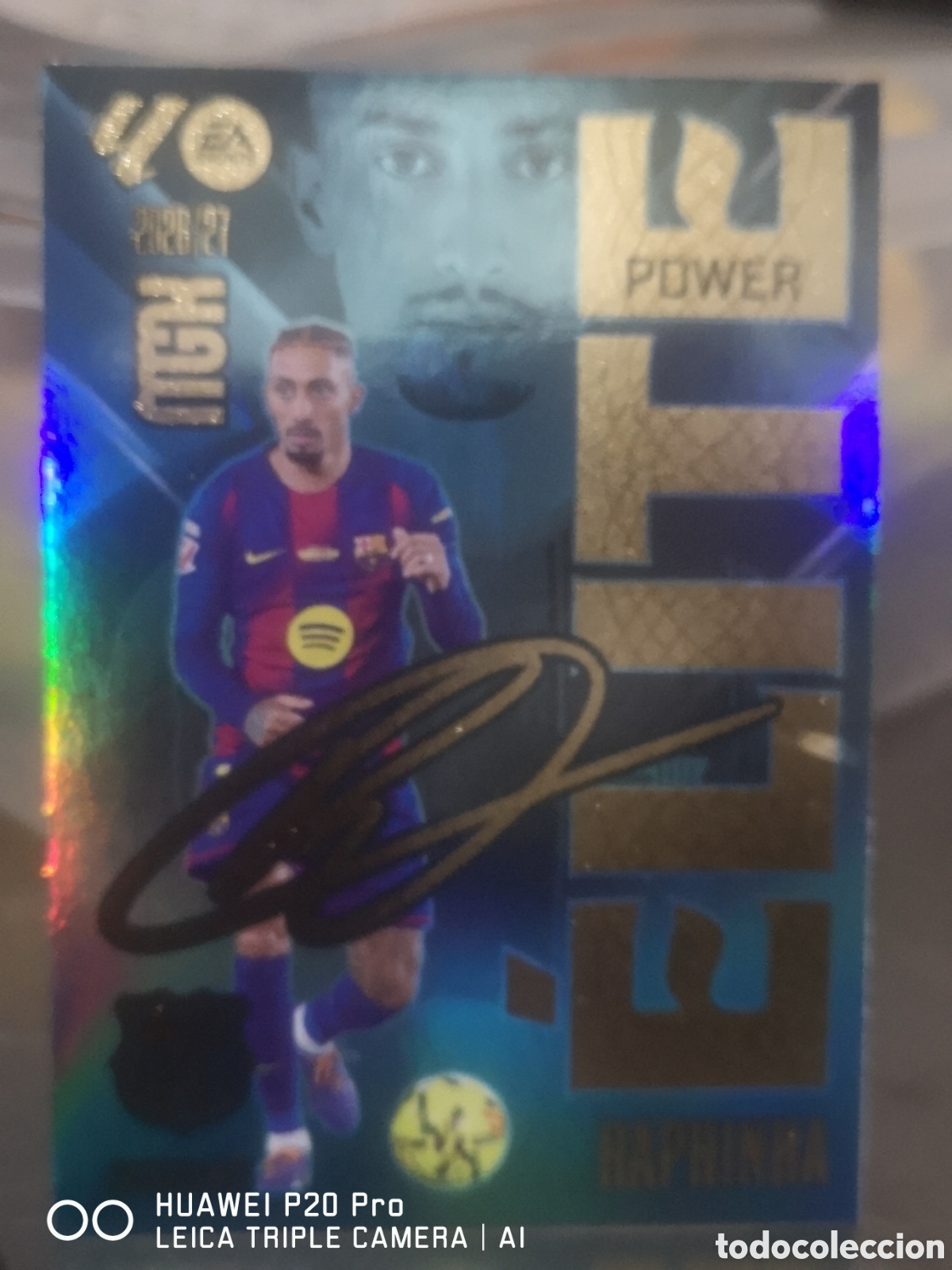 Cromos de f&uacute;tbol: RAPHINHA ELITE POWER 16P MEGACRACKS 2026 2027 BARCELONA 2026 27