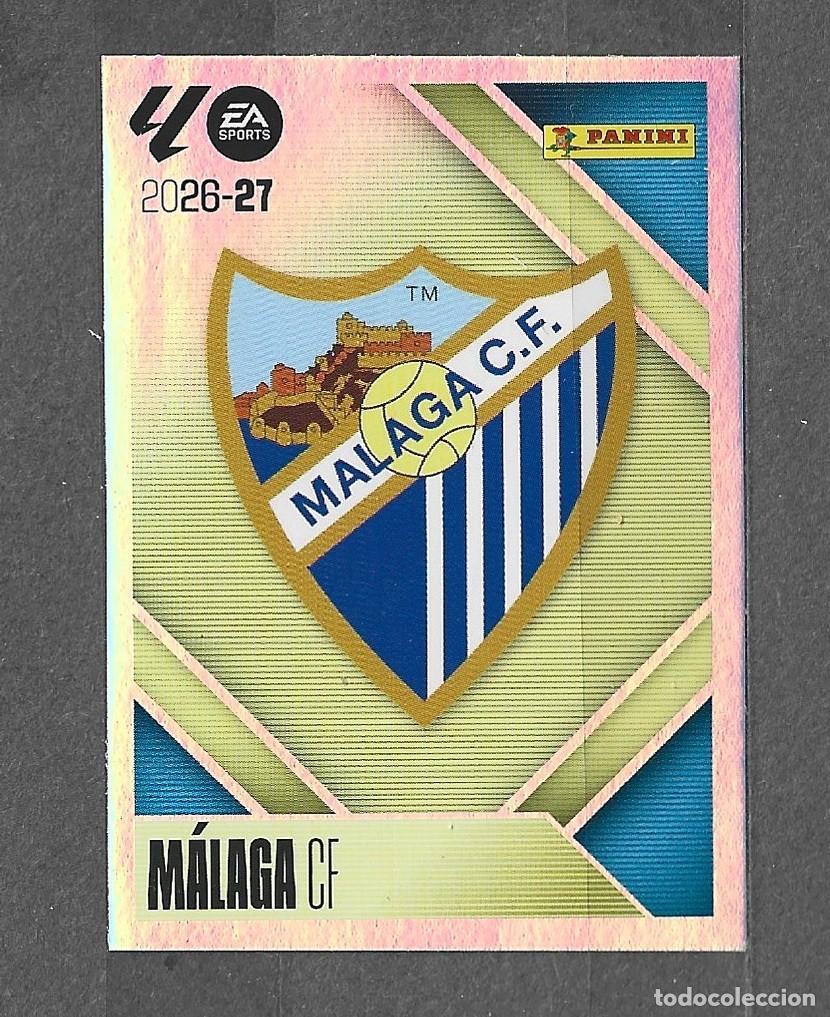 Cromos de f&uacute;tbol: Liga este 26/27 - Escudo - N&deg; 1 - M&aacute;laga CF