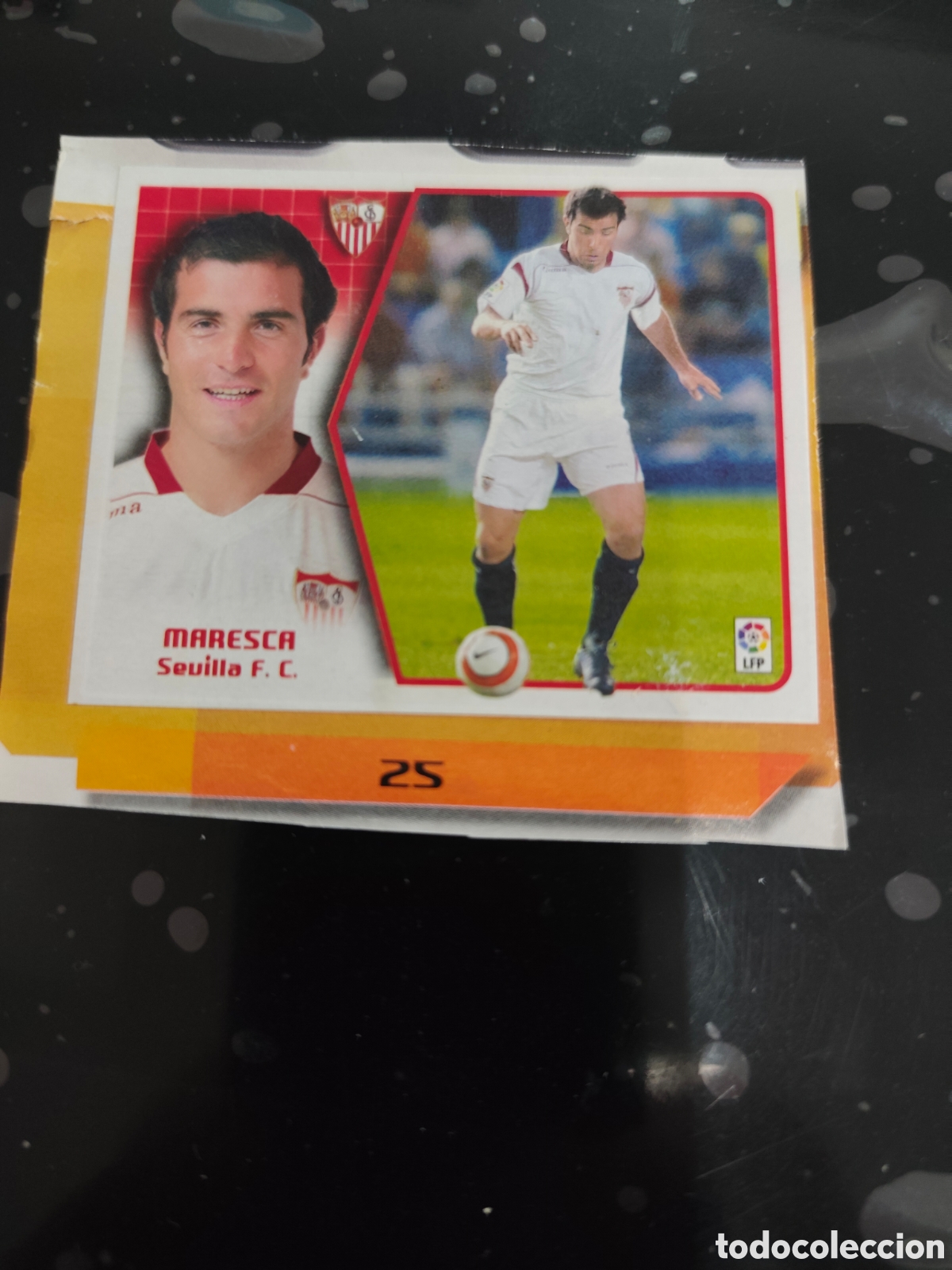 Cromos de f&uacute;tbol: Maresca fichaje 25 Sevilla este 2005-2006 recortado