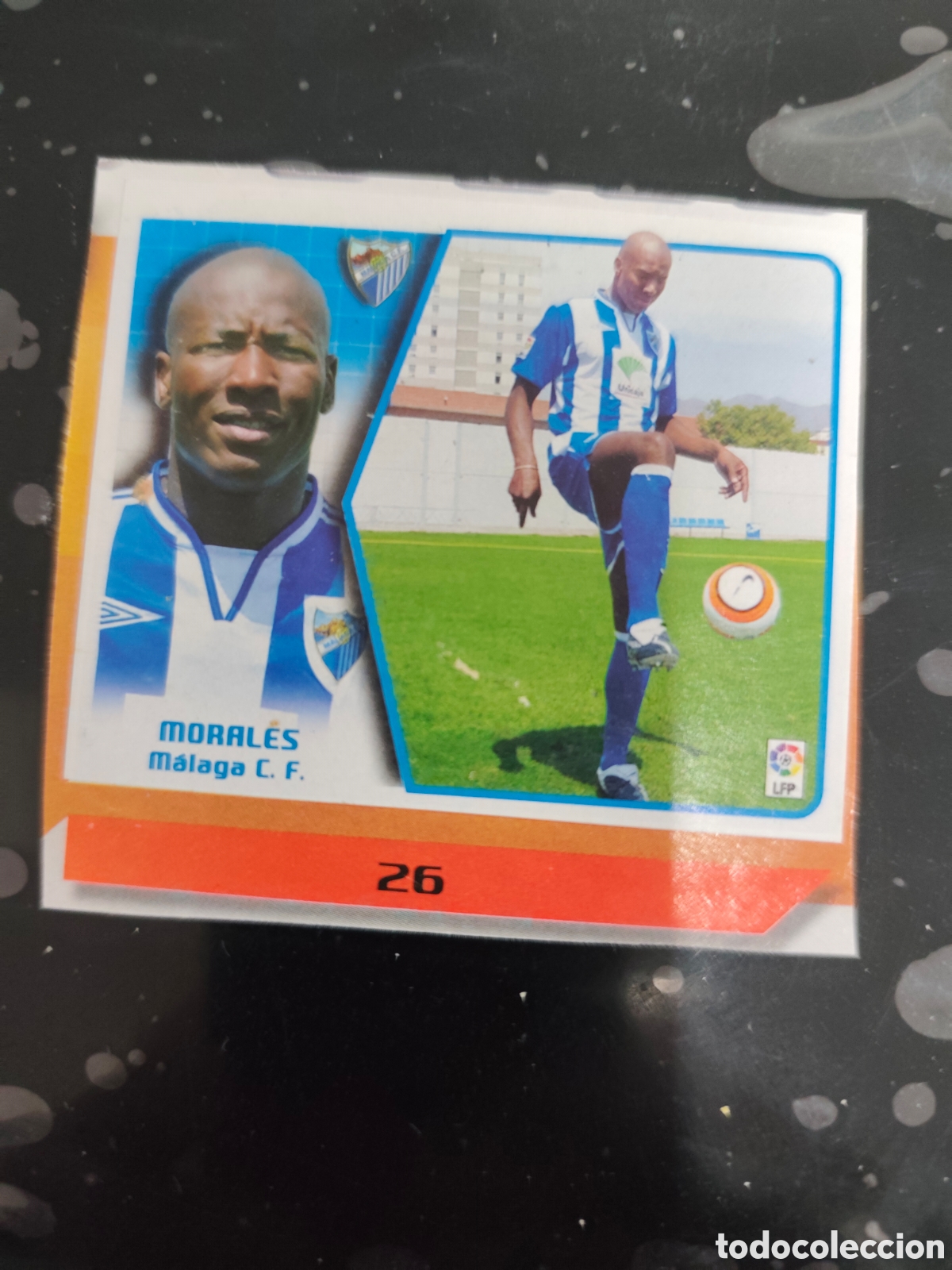 Cromos de f&uacute;tbol: Morales fichaje 26 m&aacute;laga este 2005-2006 recortado