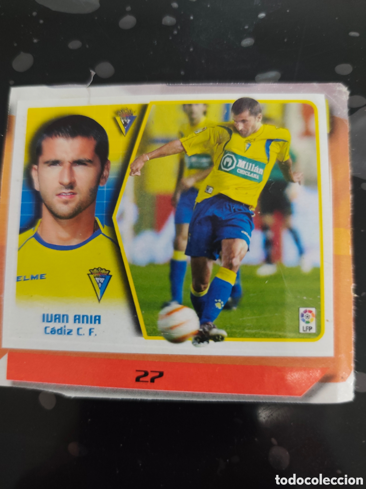 Cromos de f&uacute;tbol: Iv&aacute;n ania fichaje 27 C&aacute;diz este 2005-2006 recortado