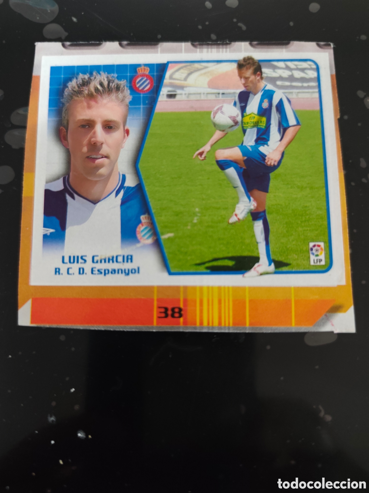 Cromos de f&uacute;tbol: Luis Garc&iacute;a espa&ntilde;ol fichaje 38 este 2005-2006 recortado