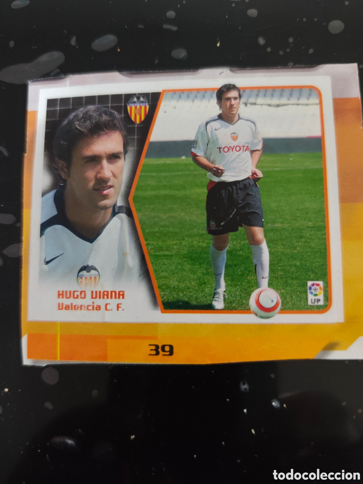 Cromos de f&uacute;tbol: Hugo Viana valencia fichaje 39 este 2005-2006 recortado