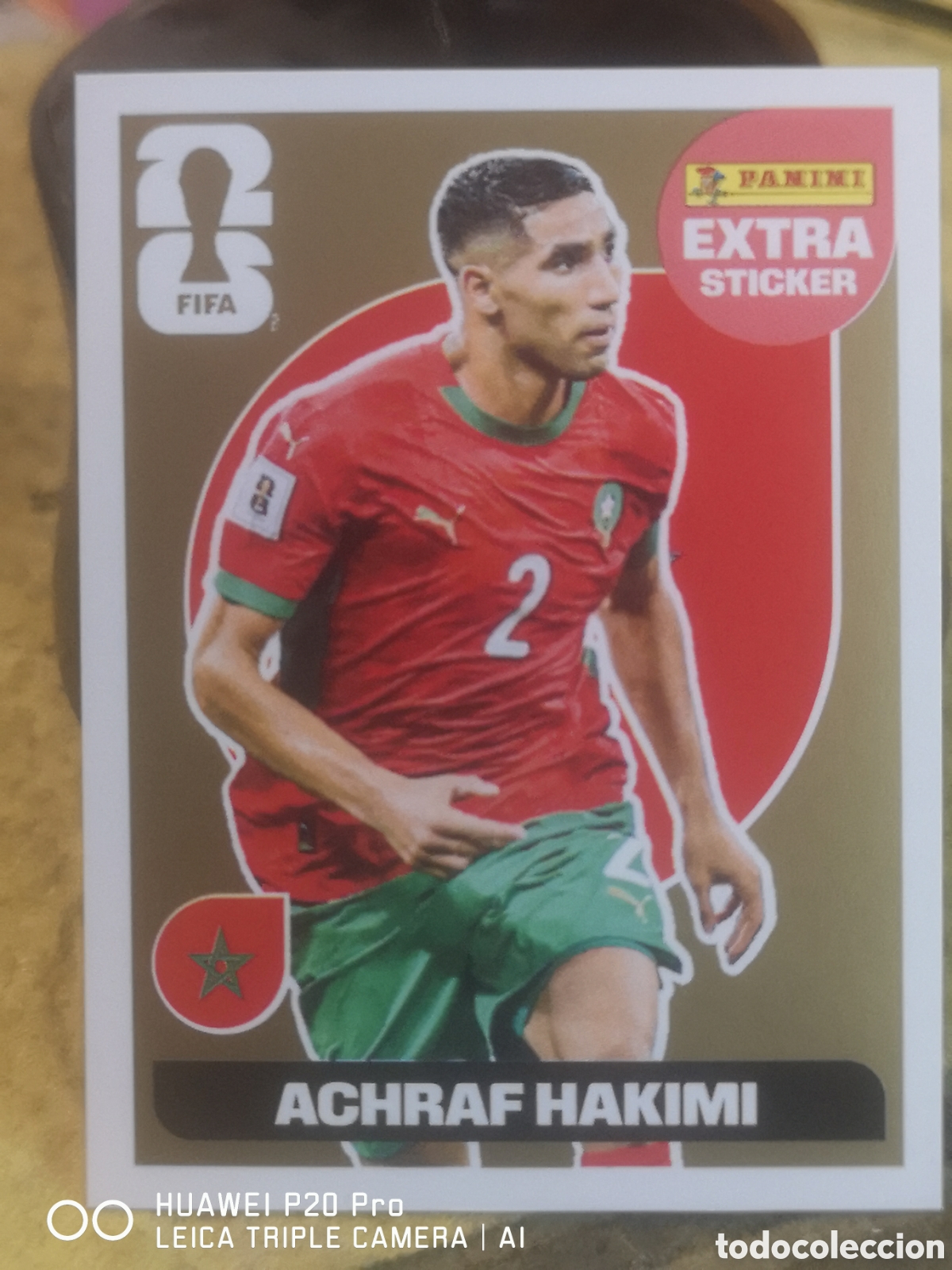 Cromos de f&uacute;tbol: ACHRAF HAKIMI EXTRA STICKER BRONCE FIFA WORLD CUP MUNDIAL 2026