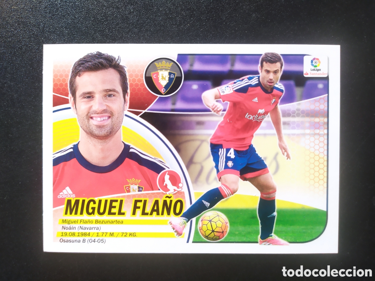 Cromos de f&uacute;tbol: Liga este 2016 2017 16 17 panini Miguel Fla&ntilde;o n&deg; 5 Osasuna