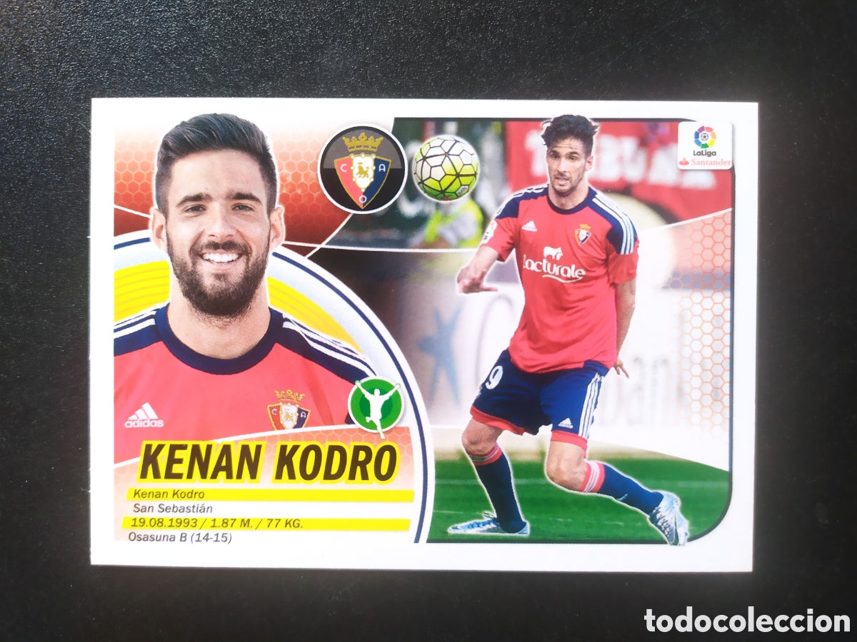 Cromos de f&uacute;tbol: Liga este 2016 2017 16 17 panini Kenan Kodro n&deg; 15 A Osasuna