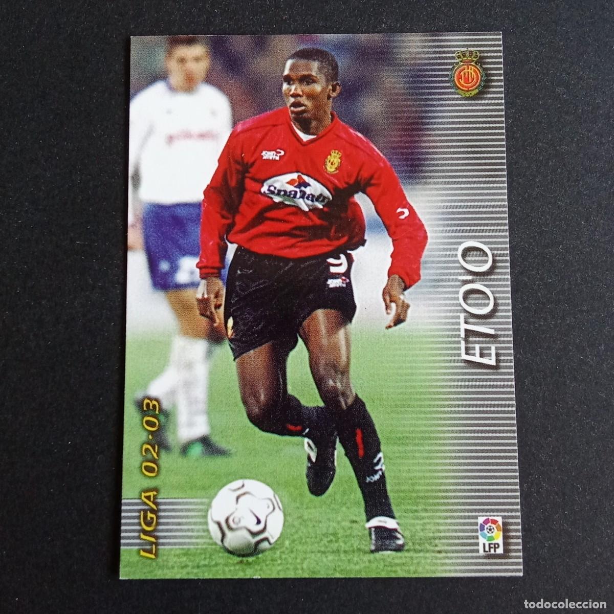 Cromos de f&uacute;tbol: 196 ETO'O MALLORCA LIGA 2002 2003 02 03 MEGAFICHAS PANINI