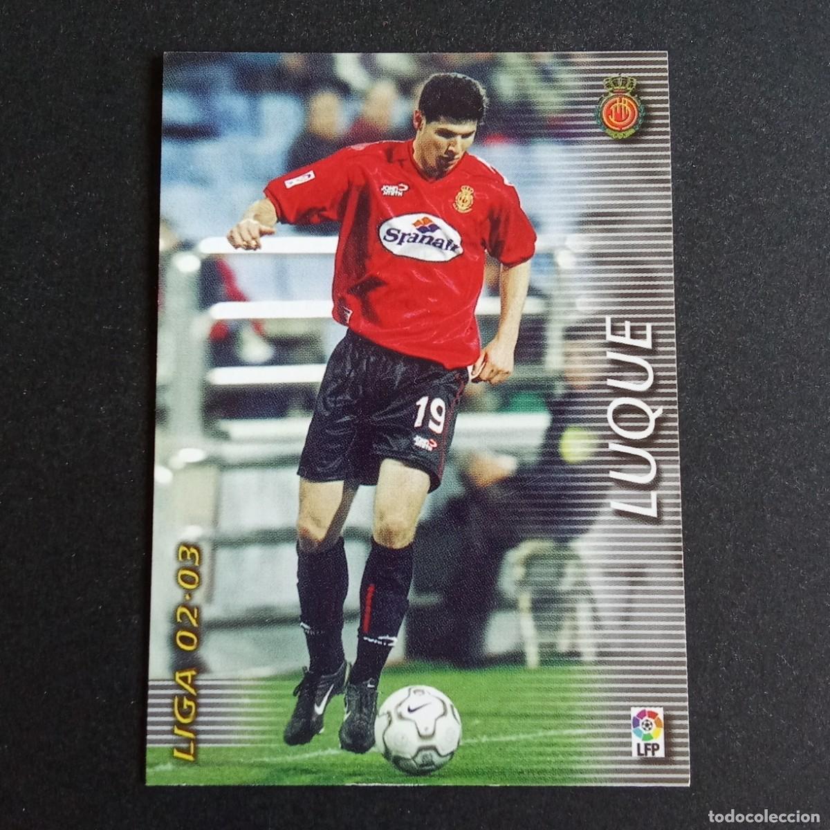 Cromos de f&uacute;tbol: 198 LUQUE MALLORCA LIGA 2002 2003 02 03 MEGAFICHAS PANINI