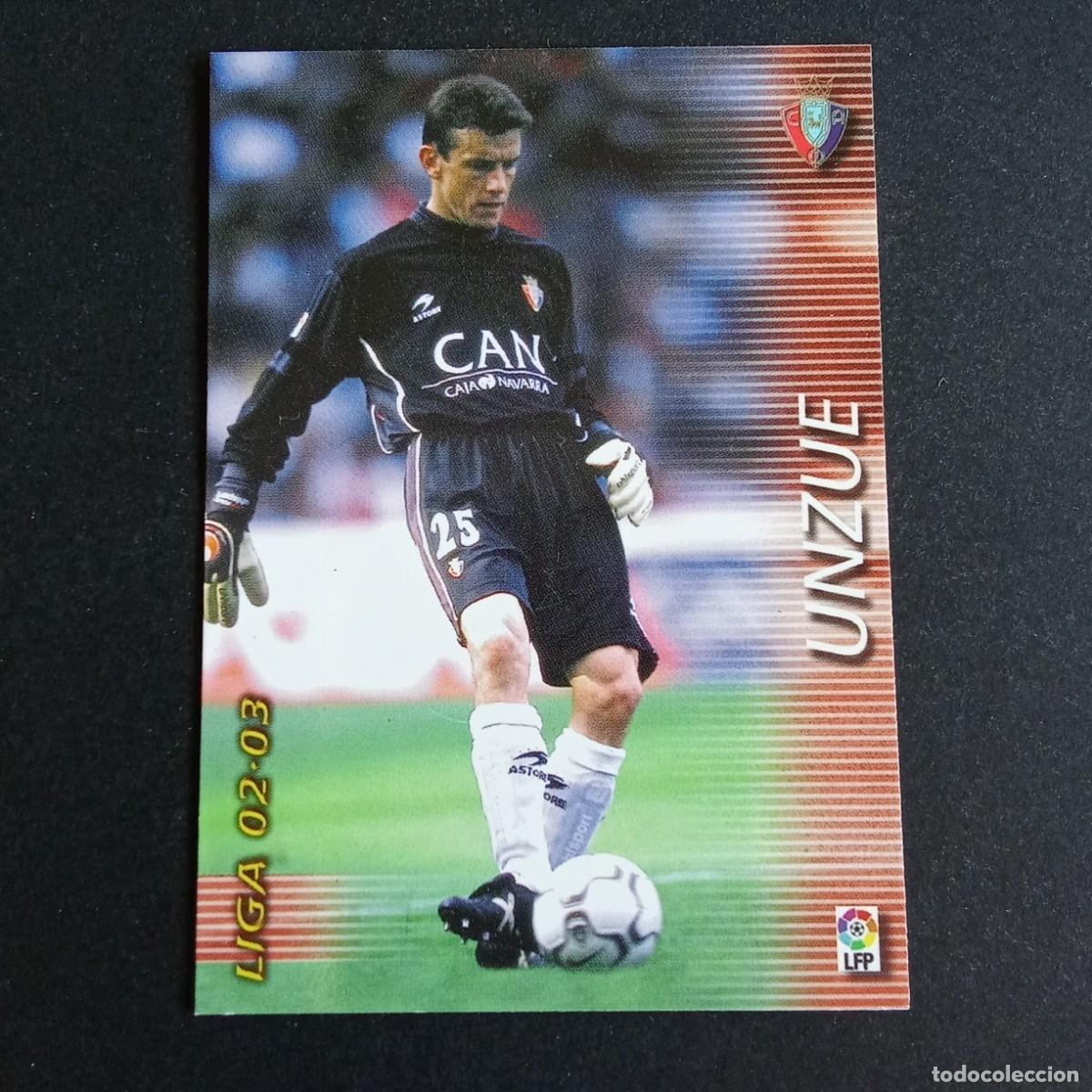 Cromos de f&uacute;tbol: 200 UNZUE OSASUNA LIGA 2002 2003 02 03 MEGAFICHAS PANINI