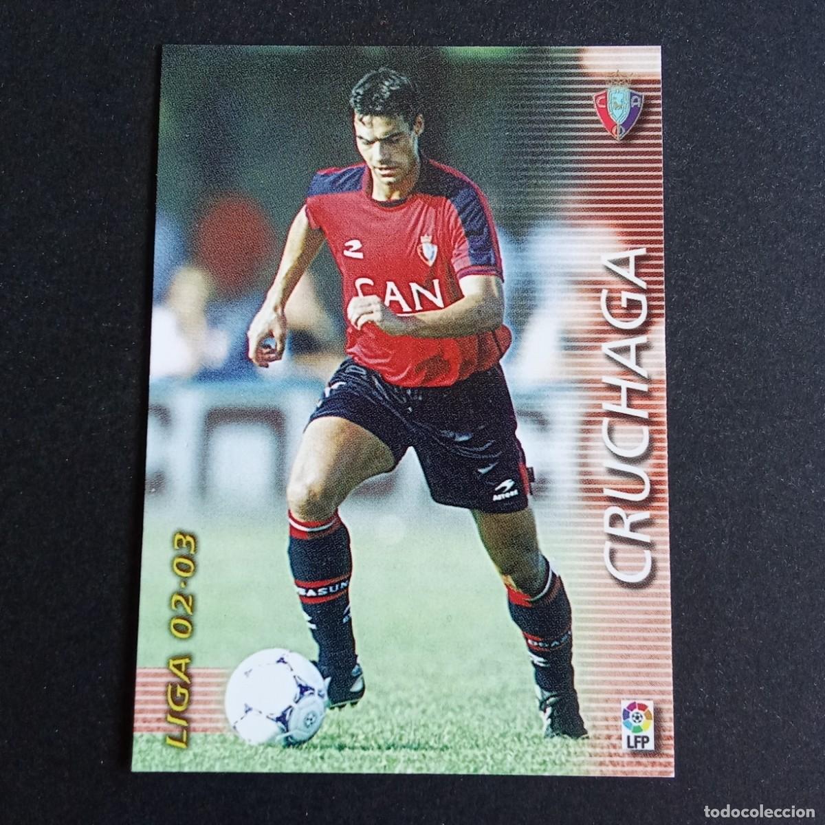 Cromos de f&uacute;tbol: 203 CRUCHAGA OSASUNA LIGA 2002 2003 02 03 MEGAFICHAS PANINI