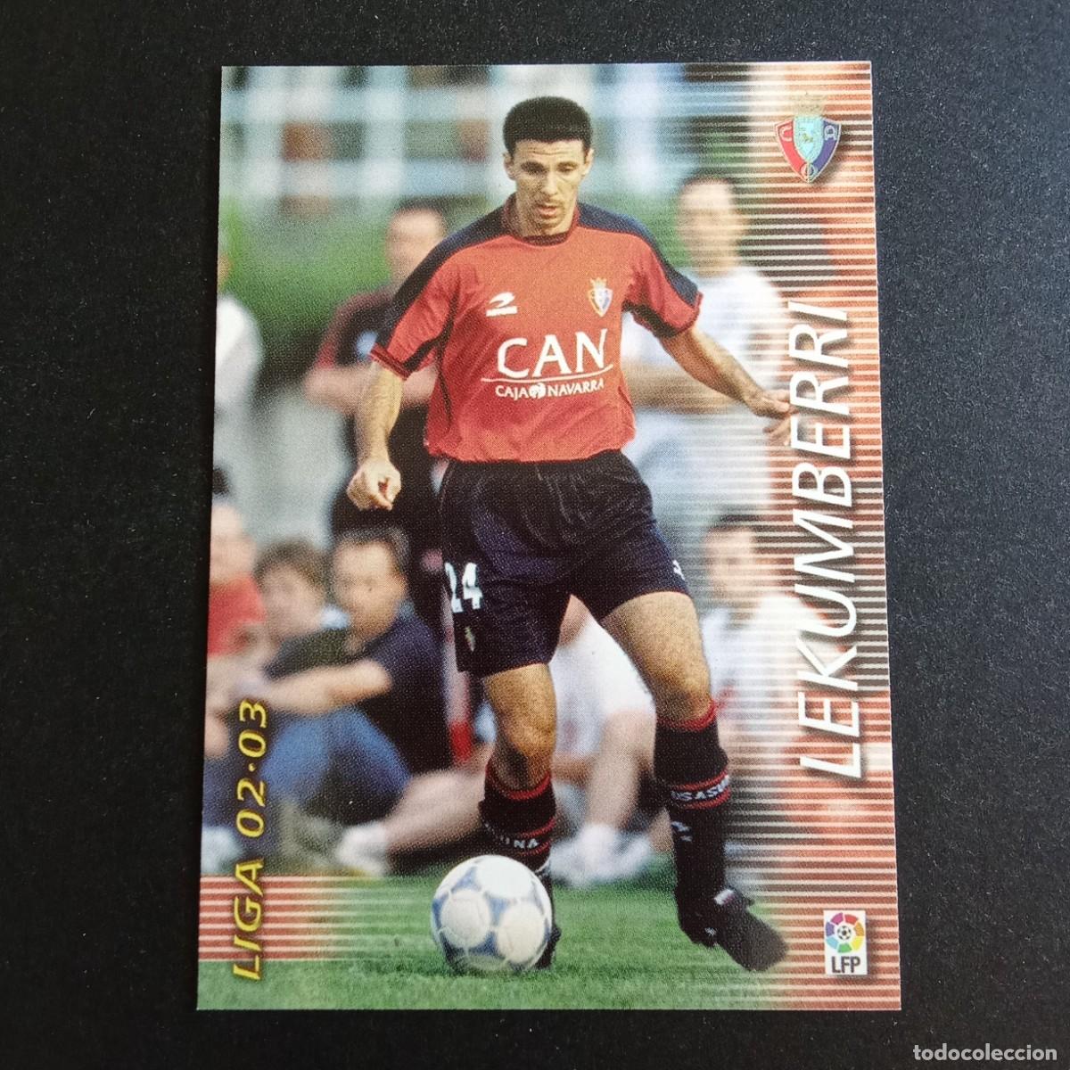Cromos de f&uacute;tbol: 207 LEKUMBERRI OSASUNA LIGA 2002 2003 02 03 MEGAFICHAS PANINI