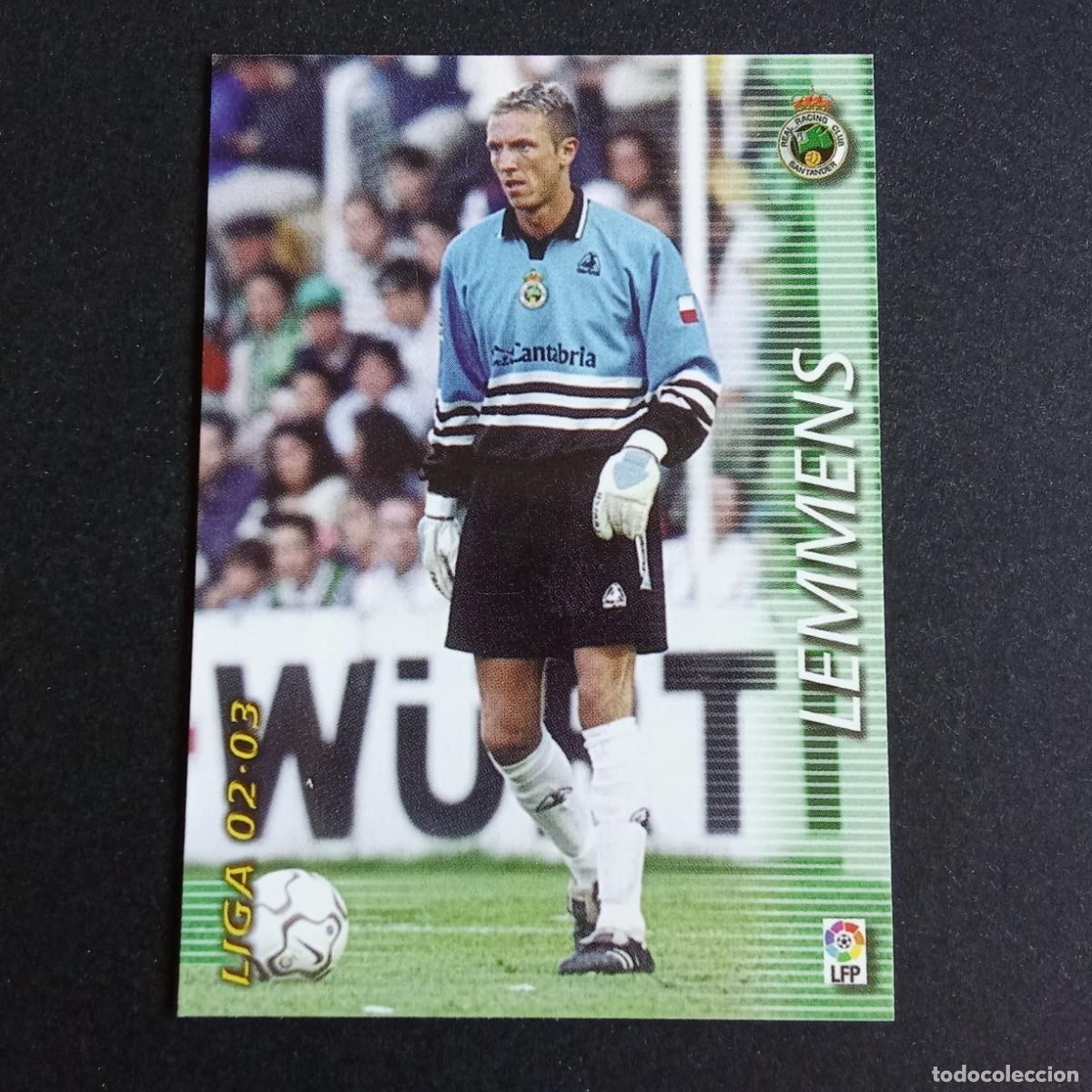 Cromos de f&uacute;tbol: 218 LEMMENS RACING SANTANDER LIGA 2002 2003 02 03 MEGAFICHAS PANINI