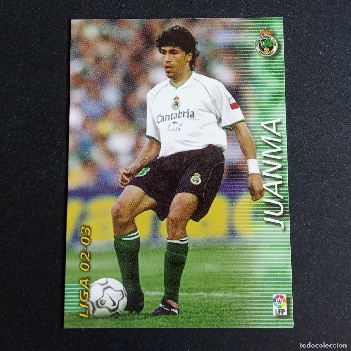 Cromos de f&uacute;tbol: 220 JUANMA RACING SANTANDER LIGA 2002 2003 02 03 MEGAFICHAS PANINI