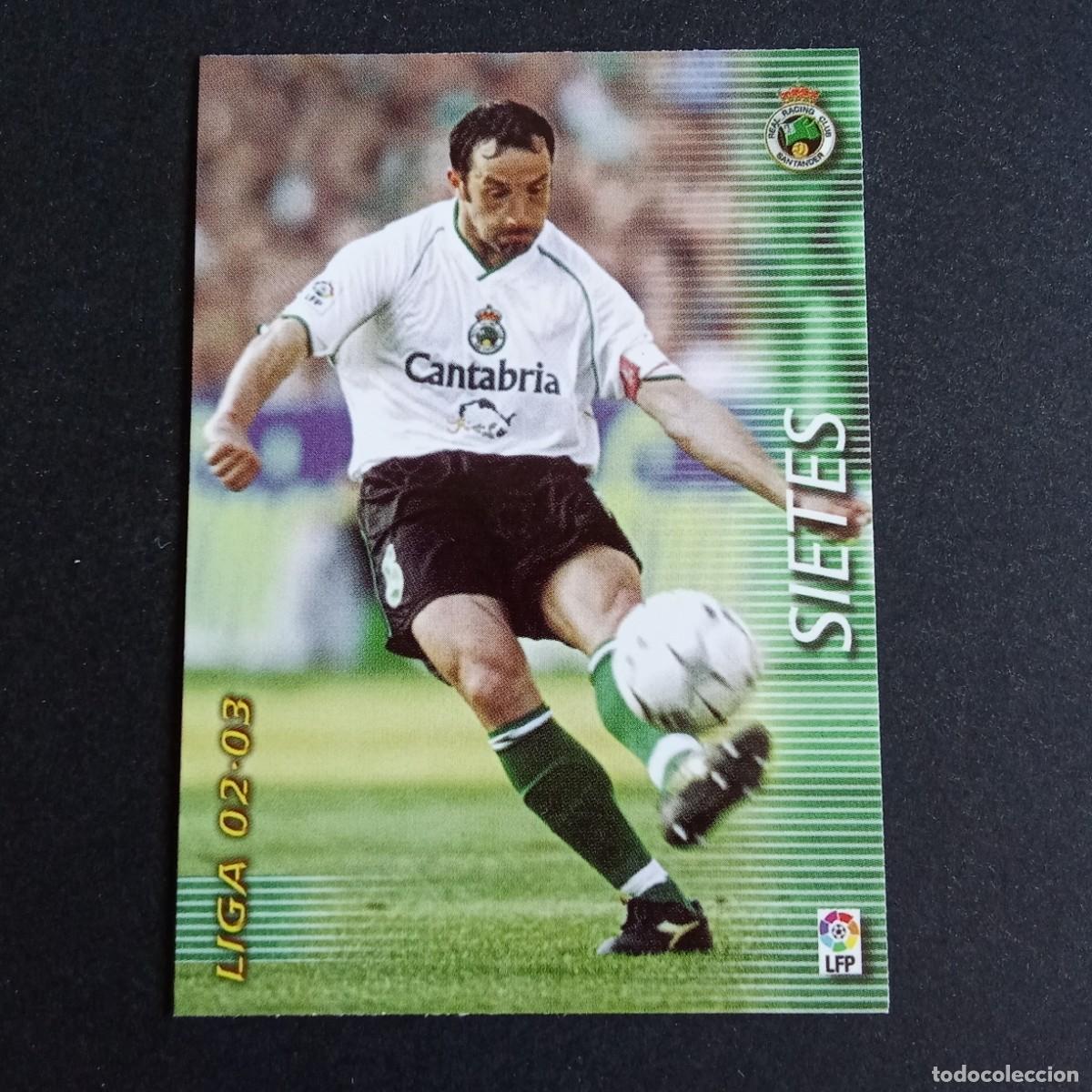 Cromos de f&uacute;tbol: 224 SIETES RACING SANTANDER LIGA 2002 2003 02 03 MEGAFICHAS PANINI