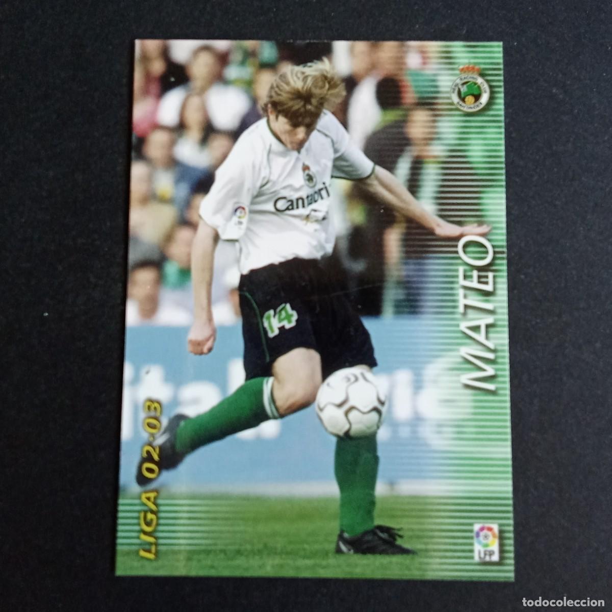 Cromos de f&uacute;tbol: 227 MATEO RACING SANTANDER LIGA 2002 2003 02 03 MEGAFICHAS PANINI