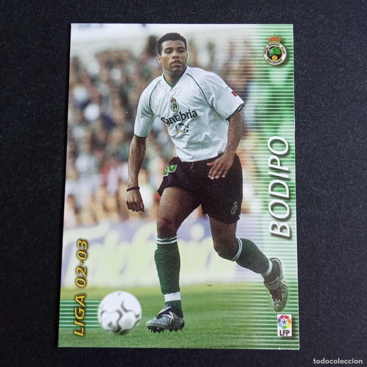 Cromos de f&uacute;tbol: 233 BODIPO RACING SANTANDER LIGA 2002 2003 02 03 MEGAFICHAS PANINI