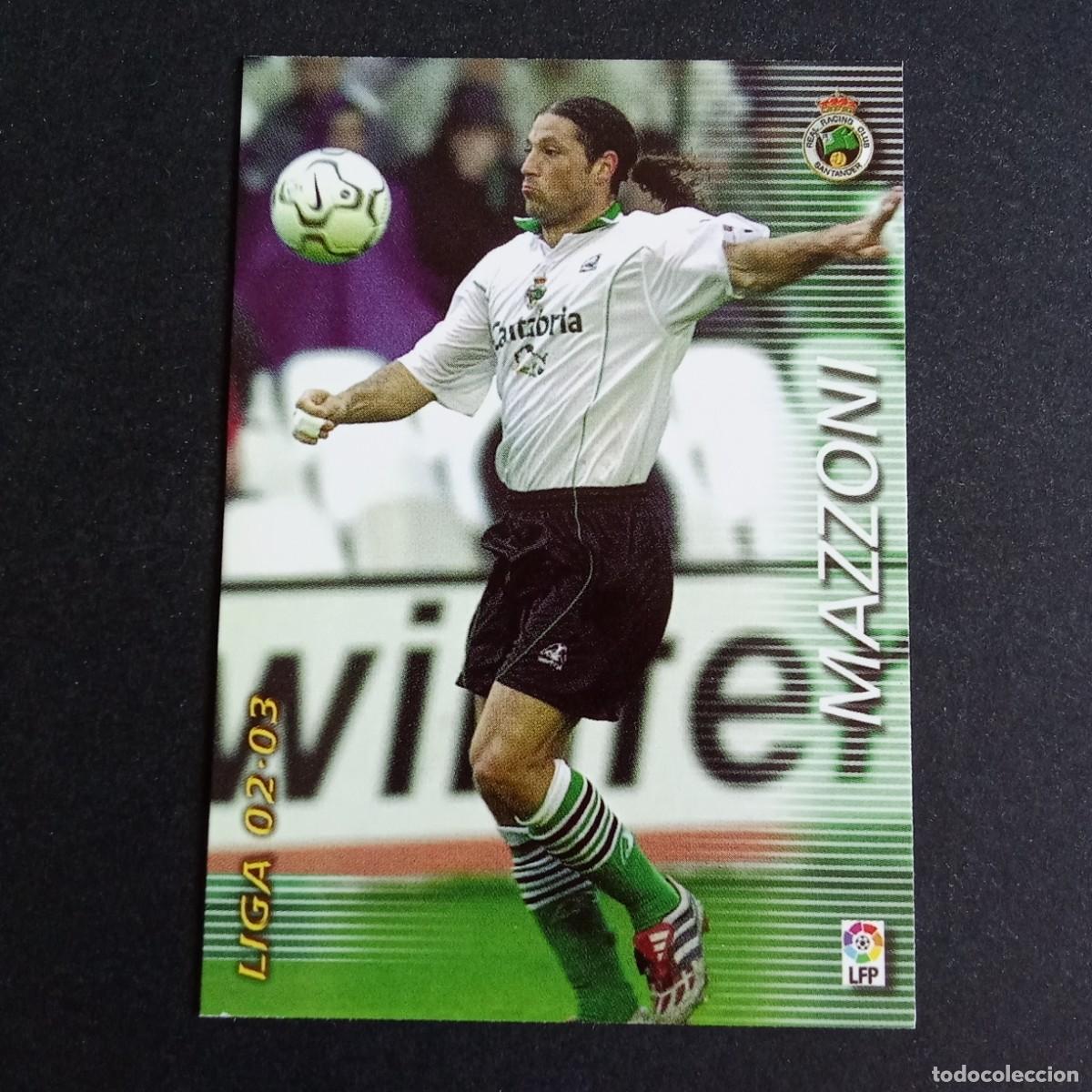 Cromos de f&uacute;tbol: 234 MAZZONI RACING SANTANDER LIGA 2002 2003 02 03 MEGAFICHAS PANINI