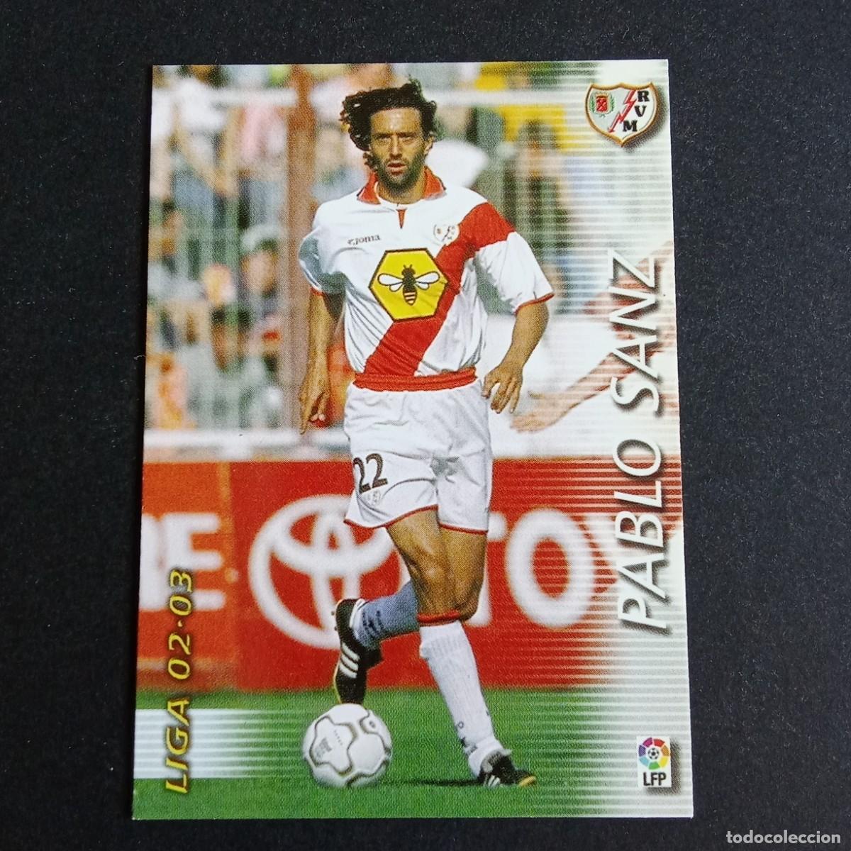 Cromos de f&uacute;tbol: 243 PABLO SANZ RAYO VALLECANO LIGA 2002 2003 02 03 MEGAFICHAS PANINI