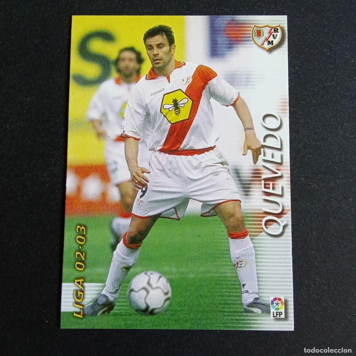 Cromos de f&uacute;tbol: 244 QUEVEDO RAYO VALLECANO LIGA 2002 2003 02 03 MEGAFICHAS PANINI