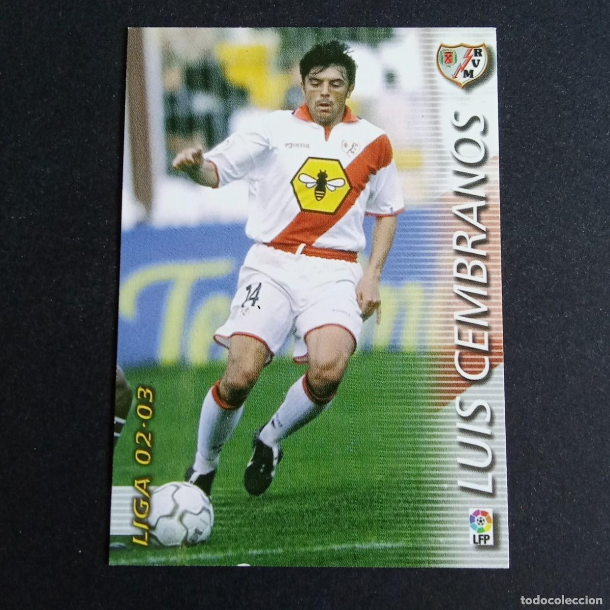 Cromos de f&uacute;tbol: 246 LUIS CEMBRANOS RAYO VALLECANO LIGA 2002 2003 02 03 MEGAFICHAS PANINI