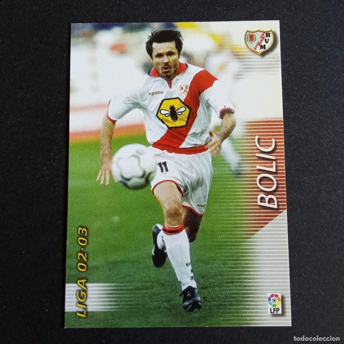 Cromos de f&uacute;tbol: 252 BOLIC RAYO VALLECANO LIGA 2002 2003 02 03 MEGAFICHAS PANINI