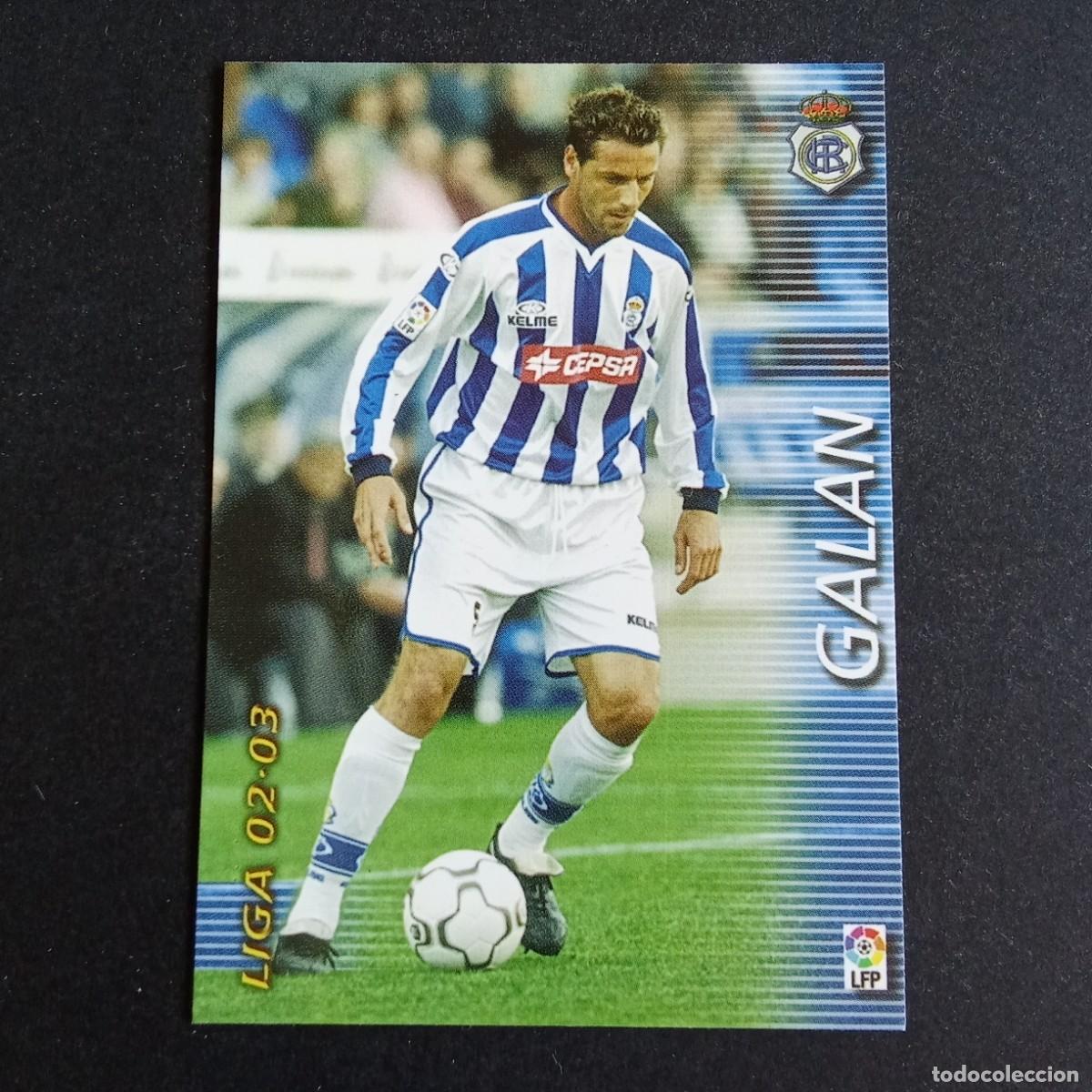 Cromos de f&uacute;tbol: 255 GALAN RECREATIVO HUELVA LIGA 2002 2003 02 03 MEGAFICHAS PANINI