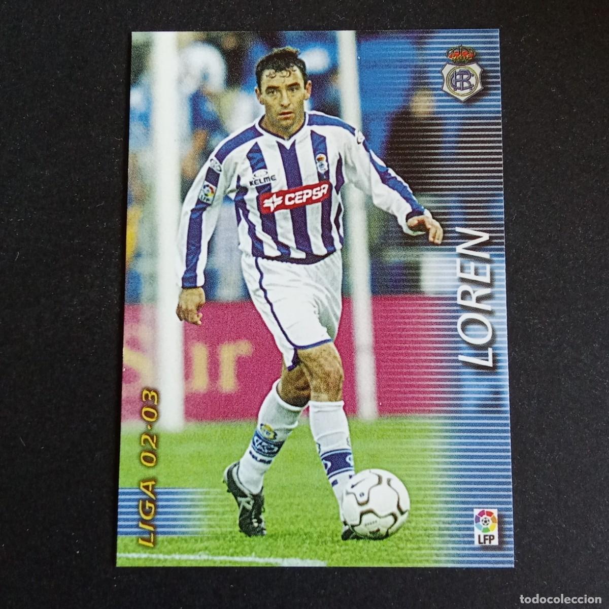Cromos de f&uacute;tbol: 256 LOREN RECREATIVO HUELVA LIGA 2002 2003 02 03 MEGAFICHAS PANINI