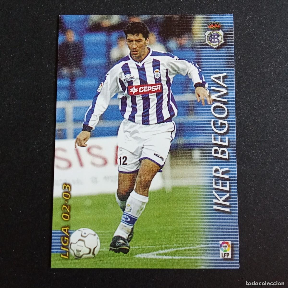 Cromos de f&uacute;tbol: 257 IKER BEGO&Ntilde;A RECREATIVO HUELVA LIGA 2002 2003 02 03 MEGAFICHAS PANINI