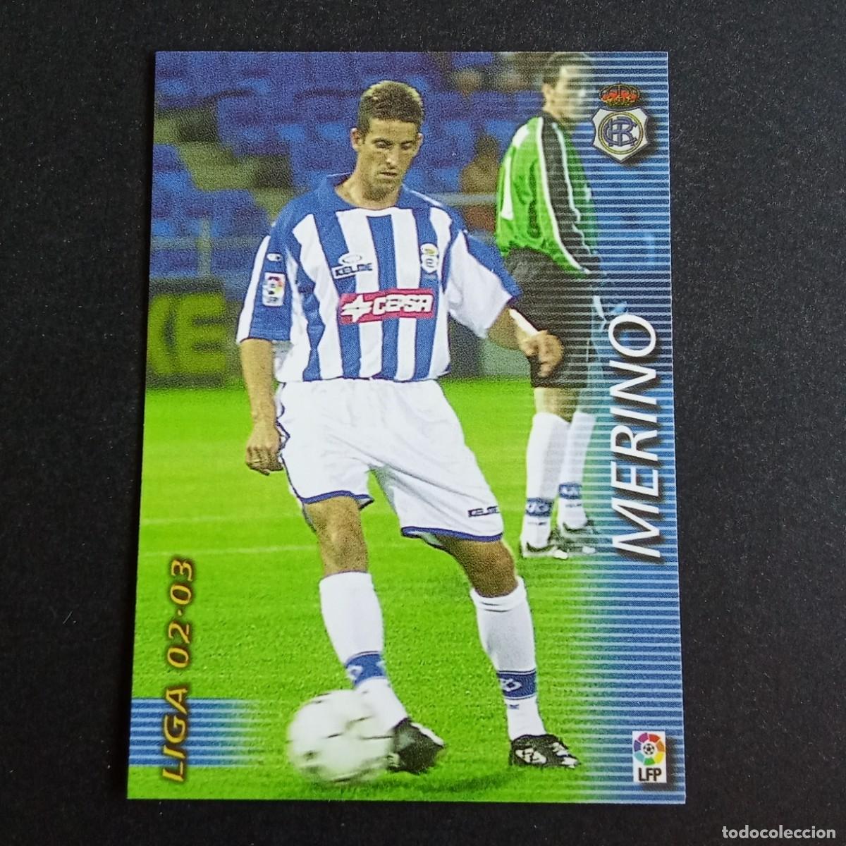 Cromos de f&uacute;tbol: 261 MERINO RECREATIVO HUELVA LIGA 2002 2003 02 03 MEGAFICHAS PANINI