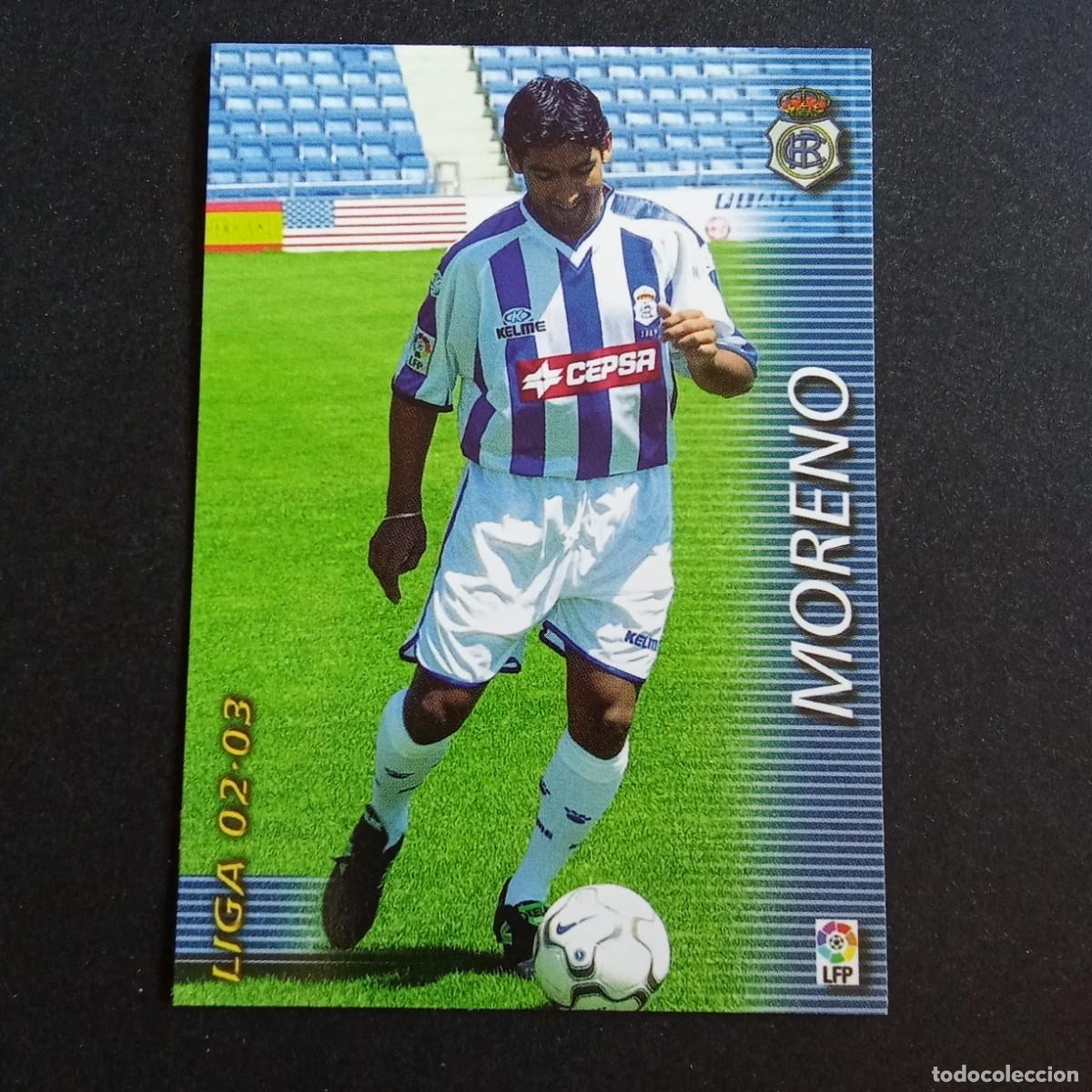 Cromos de f&uacute;tbol: 263 MORENO RECREATIVO HUELVA LIGA 2002 2003 02 03 MEGAFICHAS PANINI