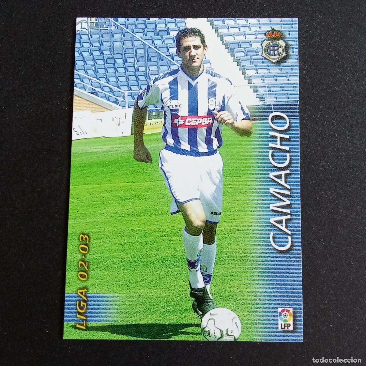 Cromos de f&uacute;tbol: 265 CAMACHO RECREATIVO HUELVA LIGA 2002 2003 02 03 MEGAFICHAS PANINI