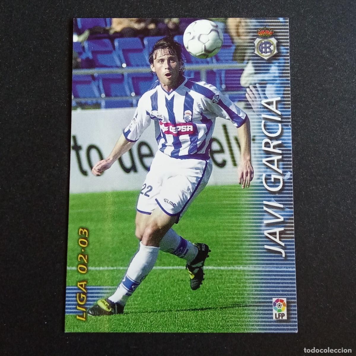 Cromos de f&uacute;tbol: 266 JAVI GARCIA RECREATIVO HUELVA LIGA 2002 2003 02 03 MEGAFICHAS PANINI
