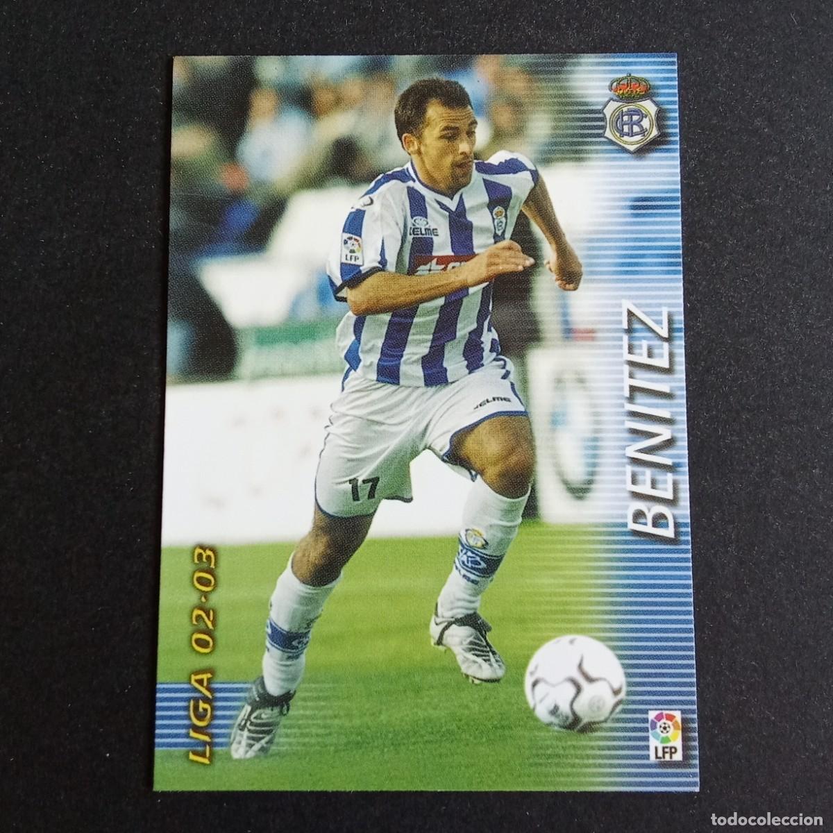Cromos de f&uacute;tbol: 267 BENITEZ RECREATIVO HUELVA LIGA 2002 2003 02 03 MEGAFICHAS PANINI