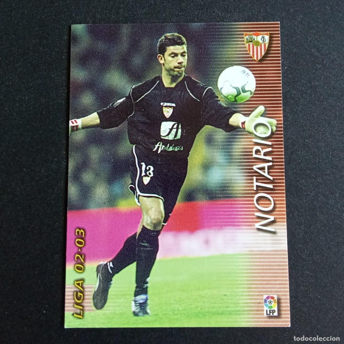 Cromos de f&uacute;tbol: 272 NOTARIO SEVILLA LIGA 2002 2003 02 03 MEGAFICHAS PANINI
