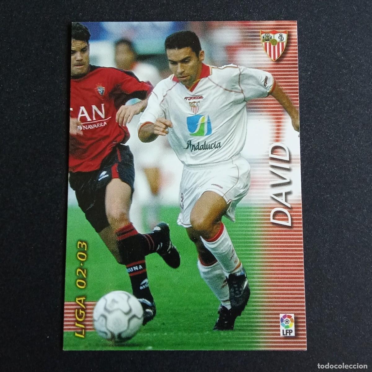 Cromos de f&uacute;tbol: 277 DAVID SEVILLA LIGA 2002 2003 02 03 MEGAFICHAS PANINI